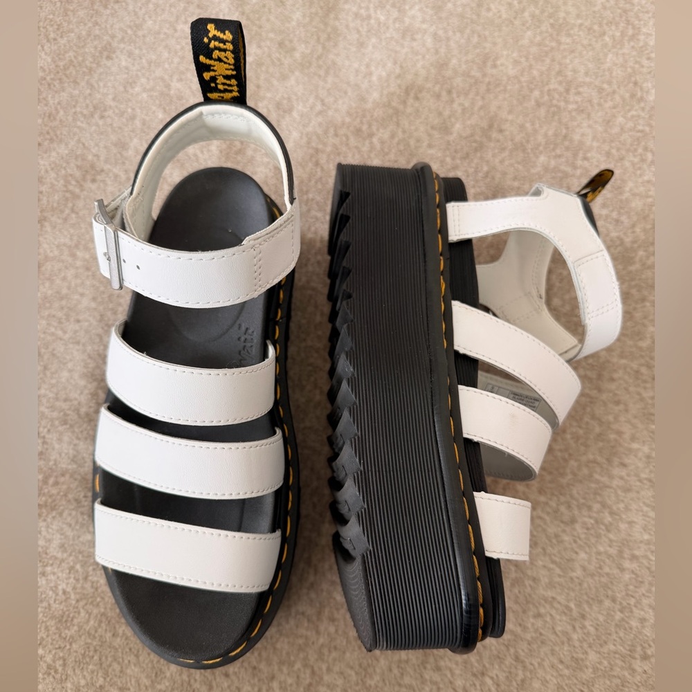 Dr. Martens Blaire Sandal in White Size 7